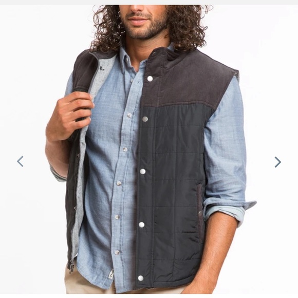 Marine Layer Corduroy Knowlton Quilted Vest Small - Picture 3 of 7